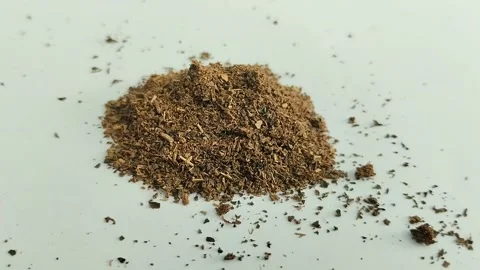 Tea dregs on a white background Stock Footage 311150673