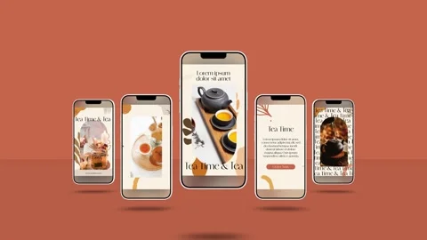 Tea Drink Stories After Effects素材