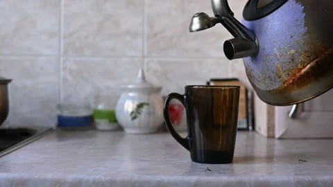 Tea drinking process Stock Footage 172442056