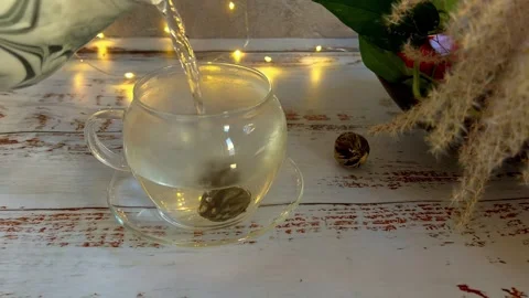 Tea flower 1 Video stock 229801391