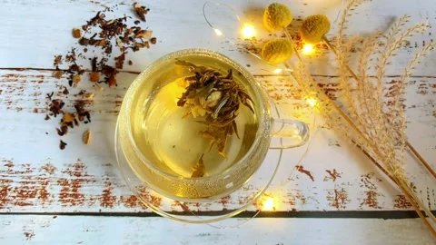 Tea flower 3 Video stock 229801413