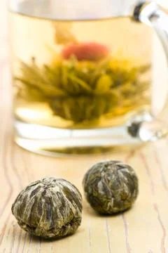 Tea with flower Foto stock