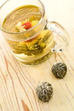 Tea with flower Foto stock