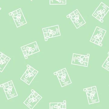 Tea ginger garlic line vector seamless pattern 스톡 일러스트