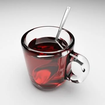 Tea glass cup Stock Illustration