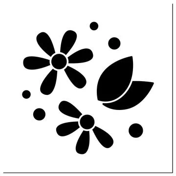 Tea glyph icon Stock Illustration