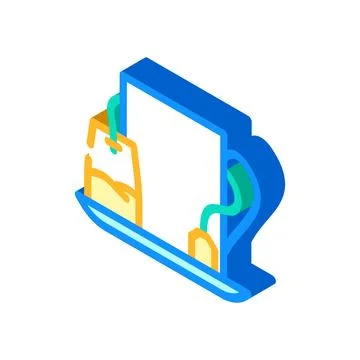 Tea gourd isometric icon vector illustration Illustration