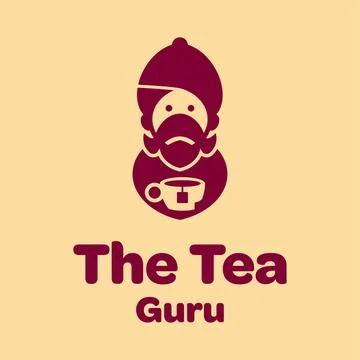 The Tea Guru Logo Stock Illustration