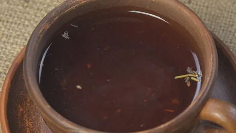 Tea with Honey Stock Footage 97648676