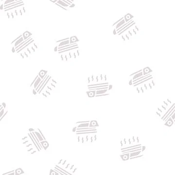 Tea with honey glyph vector seamless pattern Illustrazione stock