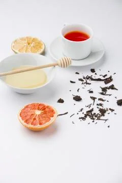 Tea with honey Stock Photos