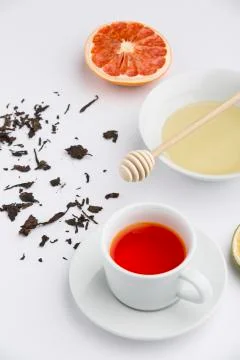 Tea with honey Stock Photos