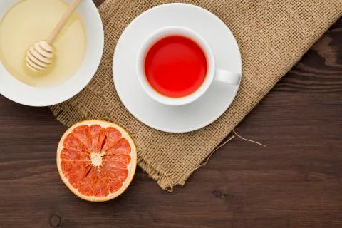 Tea with  honey Stock Photos