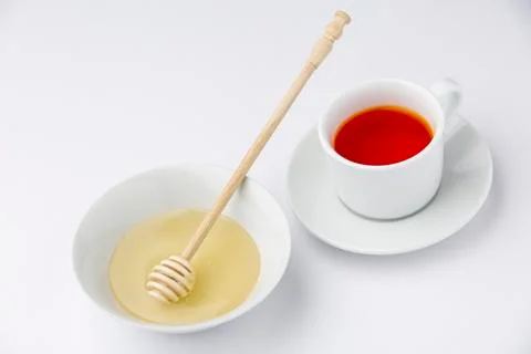 Tea with honey Stock Photos