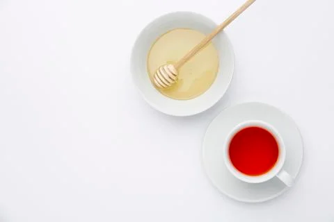 Tea with honey Stock Photos