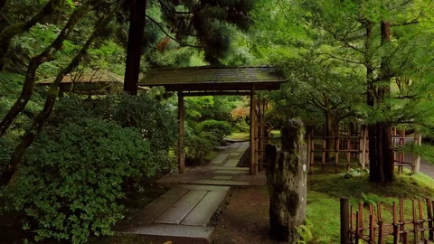 Tea house Gate PJG Stock Footage 105082971