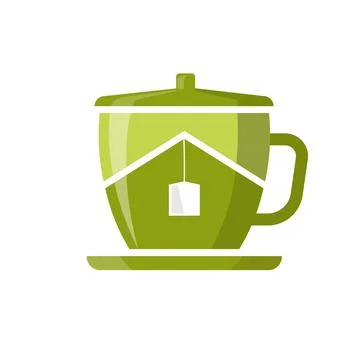 Tea house vector illustration Stock Illustration