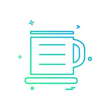 Tea icon design vector Stock Illustration