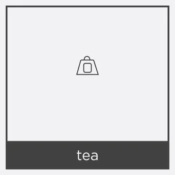 Tea icon isolated on white background Stock Illustration