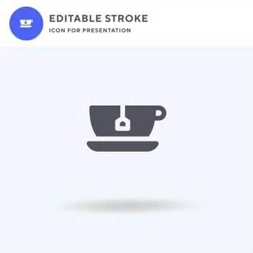 Tea icon vector, filled flat sign, solid pictogram isolated on white, logo Stock Illustration