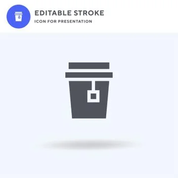 Tea icon vector, filled flat sign, solid pictogram isolated on white, logo Stock Illustration