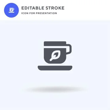 Tea icon vector, filled flat sign, solid pictogram isolated on white, logo イラスト素材