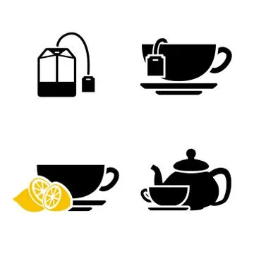Tea icons Stock Illustration