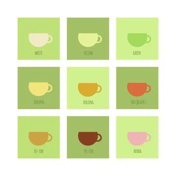 Tea icons set イラスト素材