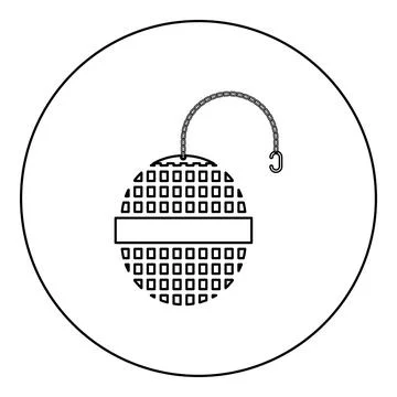 Tea infuser strainer with sieve for brewing hot beverage drink cup icon in .. Ilustración de archivo