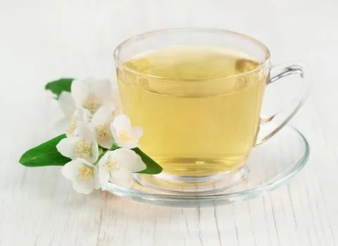 Tea with jasmine Stock Photos
