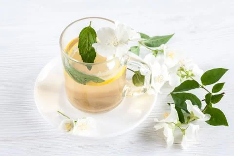 Tea with jasmine Foto stock