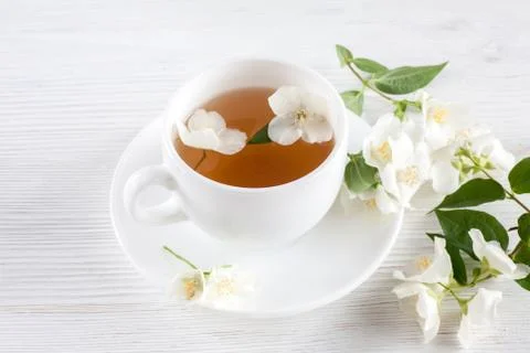 Tea with jasmine 스톡 사진