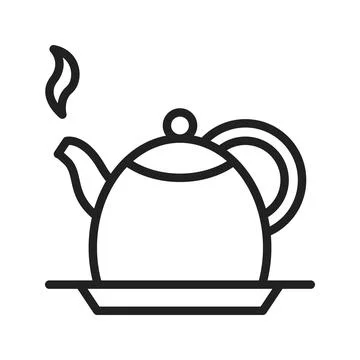 Tea Kettel icon image. Illustrazione stock