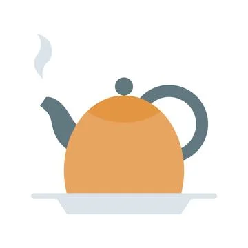 Tea Kettel Icon Image. Stock Illustration