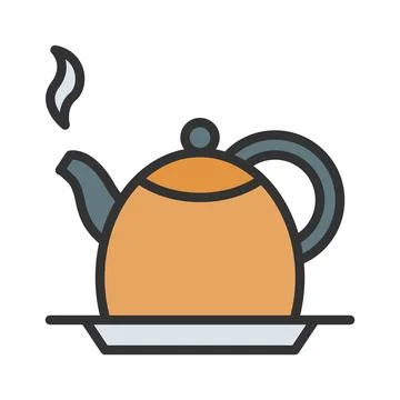 Tea Kettel Icon Image. Stock Illustration