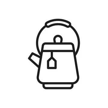 Tea kettle icon vector design templates simple and modern Stock Illustration