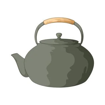 Tea kettle illustration Stock Illustration
