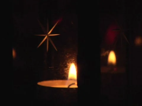 Tea Lamp Extreme Close up Stock Footage 643586