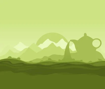 Tea landscape Stock Photos