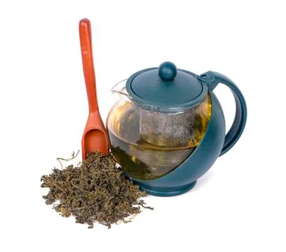 Tea leaf isolated on white background Stock Photos