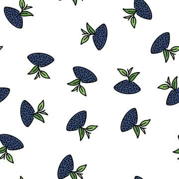 Tea leaf vector seamless pattern イラスト素材