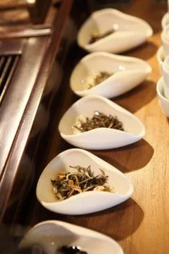 Tea leaves Stock Photos