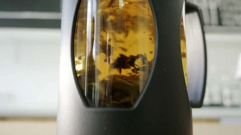 Tea leaves in the teapot Stock-Footage 75826049