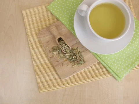 Tea with lemon grass Stock Photos