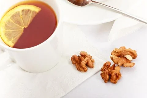 Tea with lemon Foto stock