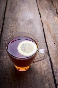 Tea with lemon Stock Photos