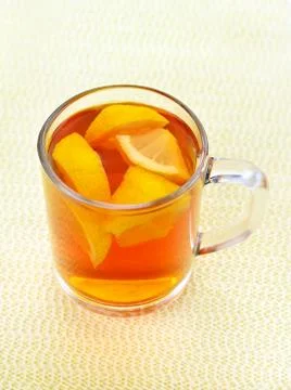 Tea with lemon Stock Photos