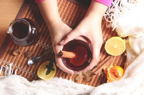 Tea with lemon 写真素材