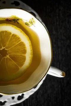Tea with lemon Stock Photos