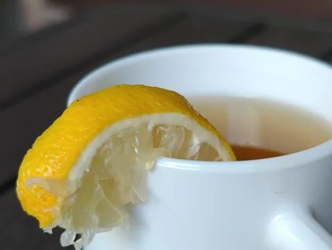 Tea with lemon Stock Photos